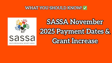SASSA November 2025 Payment Dates & Increase: EVERYTHING You Need to Know! 🇿🇦