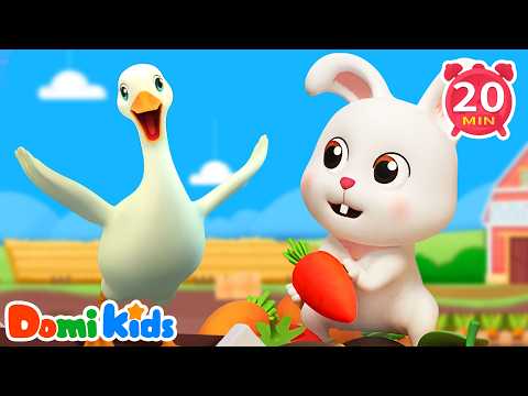 Old MacDonald and His Farm Friends 🚜 | Farm Friends | Nursery Rhymes | Domi Kids Animal Party