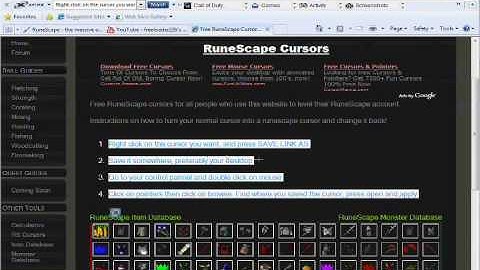Free runescape cursor no download!