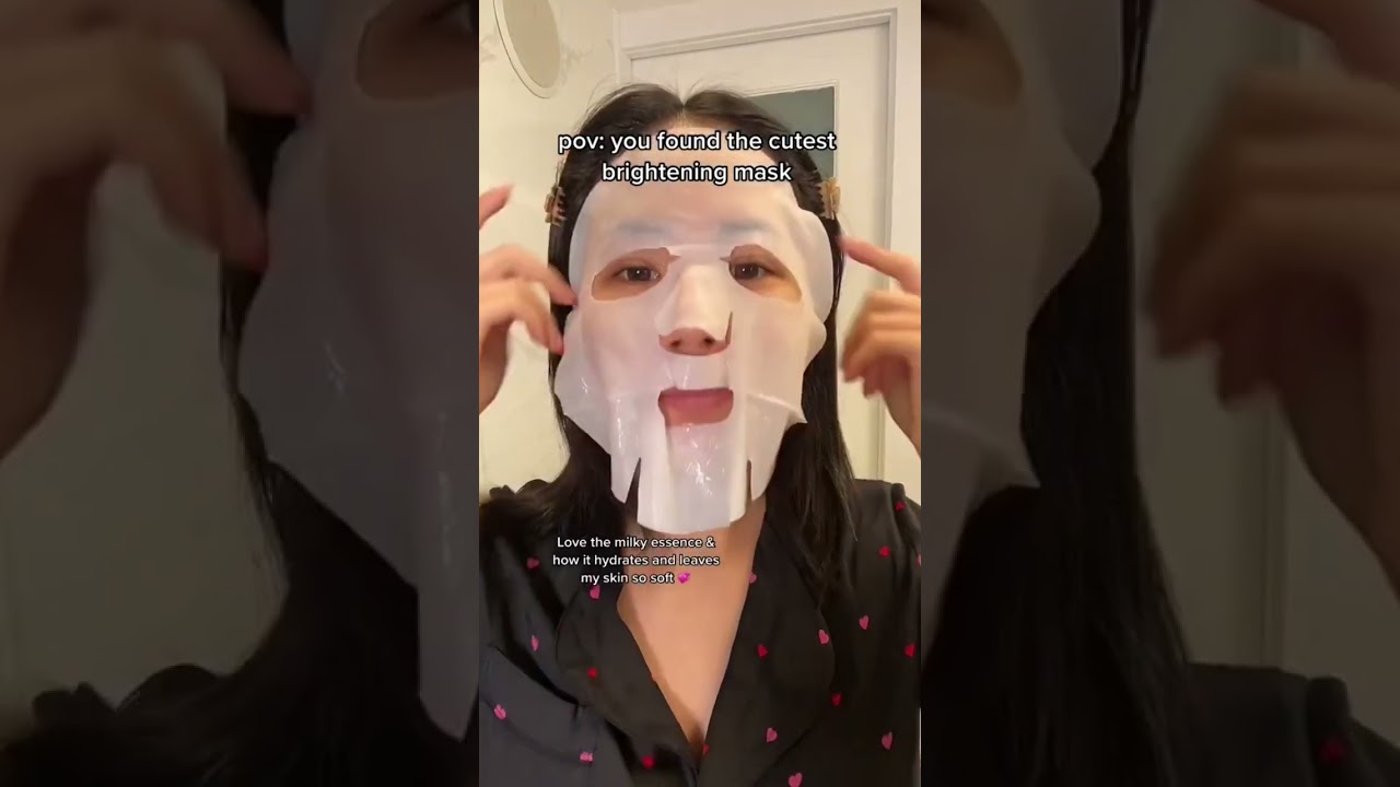 This is the cutest Korean mask I've ever tried...💗✨