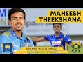 Maheesh theekshanas maiden odi wickets  3rd odi sri lanka vs south africa 2021