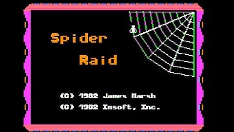 Spider Raid shortplay and disk drive sound (Apple II - Insoft)