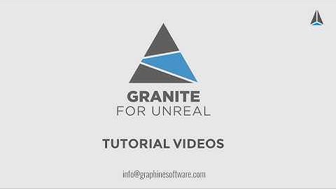 Granite for Unreal video tutorial: Stream node feature