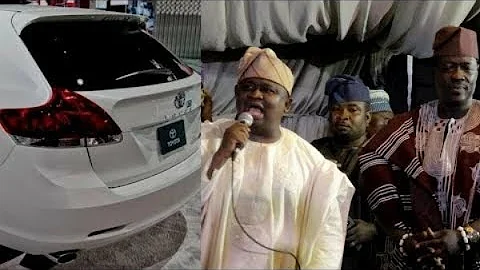 Senator Yayi Gift Taiwo Hassan AKA Ogogo Toyota Venza For His Birthday