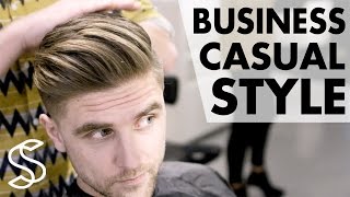 Professional men's hairstyling - Business casual - Short sides 4k hairstyle Slikhaar TV hairstyles