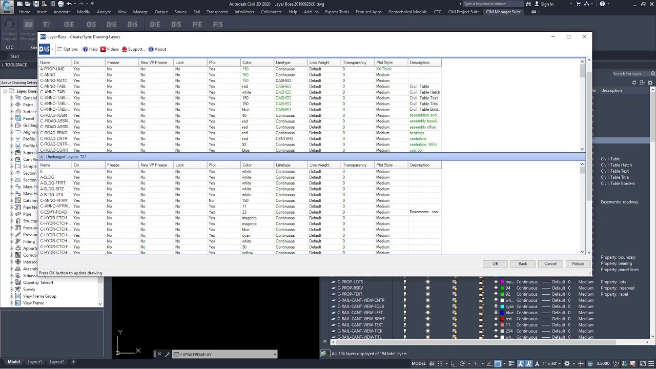 Create, Update Layer Standards