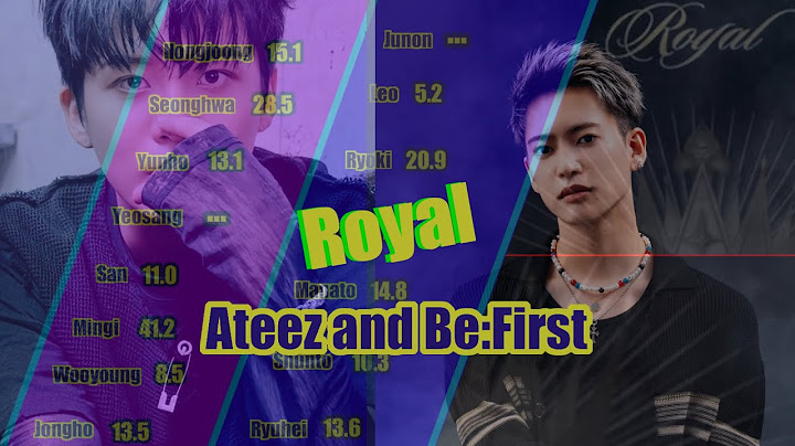 ATEEZ x BE:FIRST - Royal line distribution.