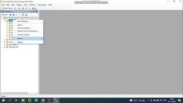 How to attach the database backup file to the Microsoft SQL Server
