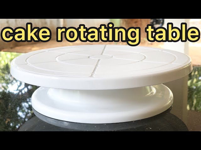 Turn Table beginners guide for cake decoration. Review of plastic, steel,  fibre & homemade Turntable 