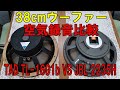 38cmウーファーTAD TL-1601bとJBL 2235Hの2機種を、空気録音して音質比較しました。