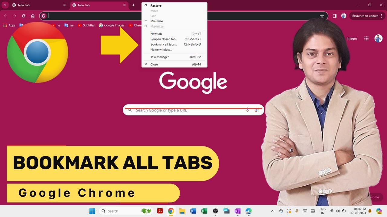 How To Bookmark All Tabs In Google Chrome YouTube How To Bookmark All Tabs In Google Chrome YouTube