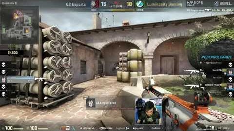 CS:GO - Another Shox 1 vs 4 Clutch vs Luminosity Gaming @ ESL Pro League Final