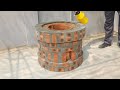 How to make an oven - Tandoor from old ceramic pot, red brick