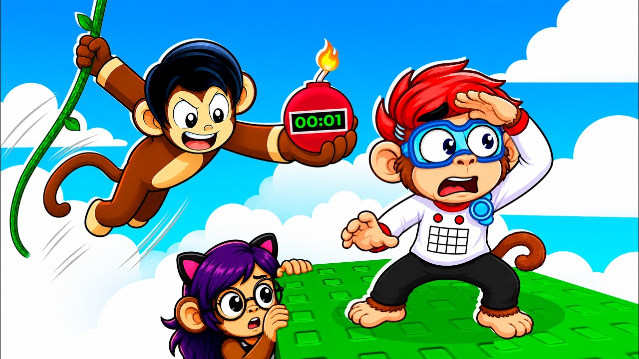 ROBLOX pero SOMOS UNOS CHANGOS EXPLOSIVOS 🧨 🙉 | Monkey Bomb Tag | Karim Juega