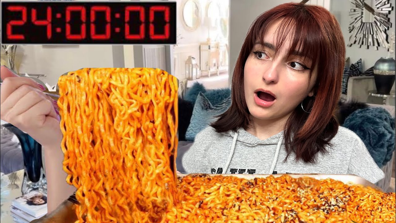 24 SAAT BOYUNCA SADECE NOODLE YEDİM !!