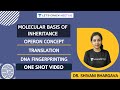 Molecular Basis of Inheritance | Operon Concept, Translation and DNA Fingerprinting | NEET Biology