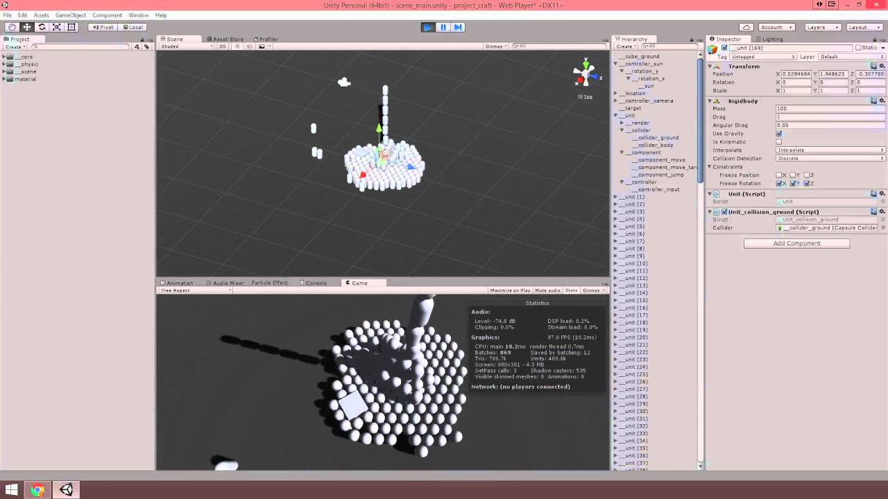 unity3d project_craft #0 unit controller test - YouTube
