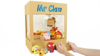 How to Make Powered Claw Machine from Cardboard
