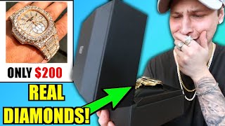 This REAL DIAMOND WATCH Is ONLY $200!!.. I BOUGHT & DIAMOND TESTED IT!