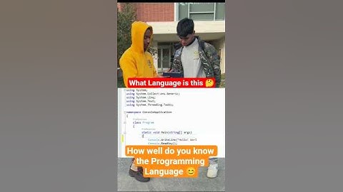 Guess the Language#tech #viral #computerscience #programming #funny #coding #softwareengineer #fyp
