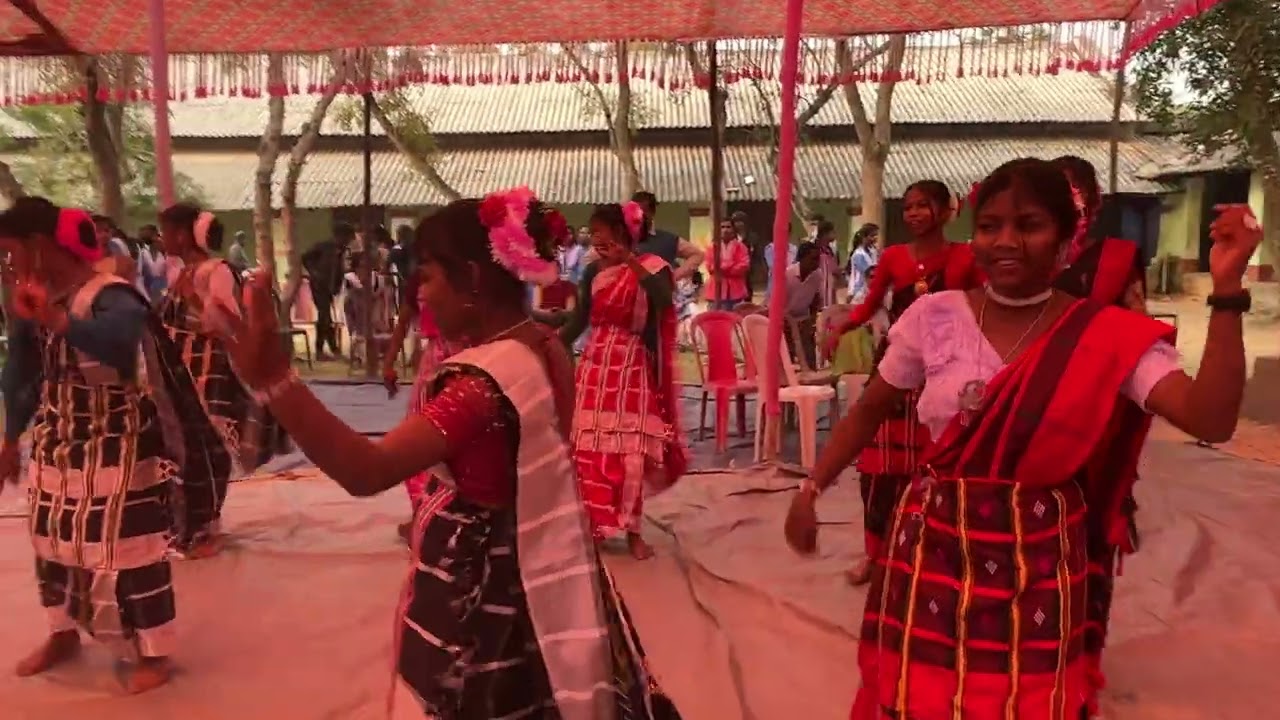 Santali dance at Jaleswarpur Govt. High School 