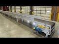 Hytrol 43x 99 5 slider bed conveyor parcel belt 460v end drive 118 fpm sku 270411