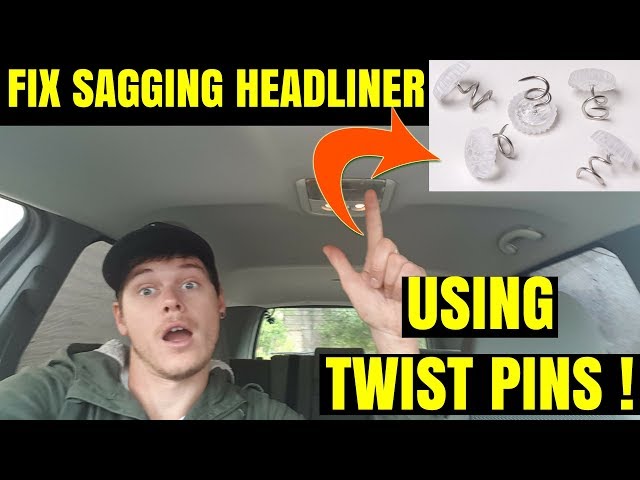 How To Fix Sagging Headliner using Spray Adhesive 