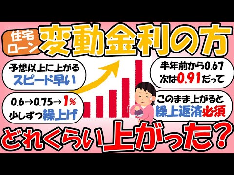 【有益スレ】〖住宅ローン〗変動金利のかた、どれくらい上がりましたか？