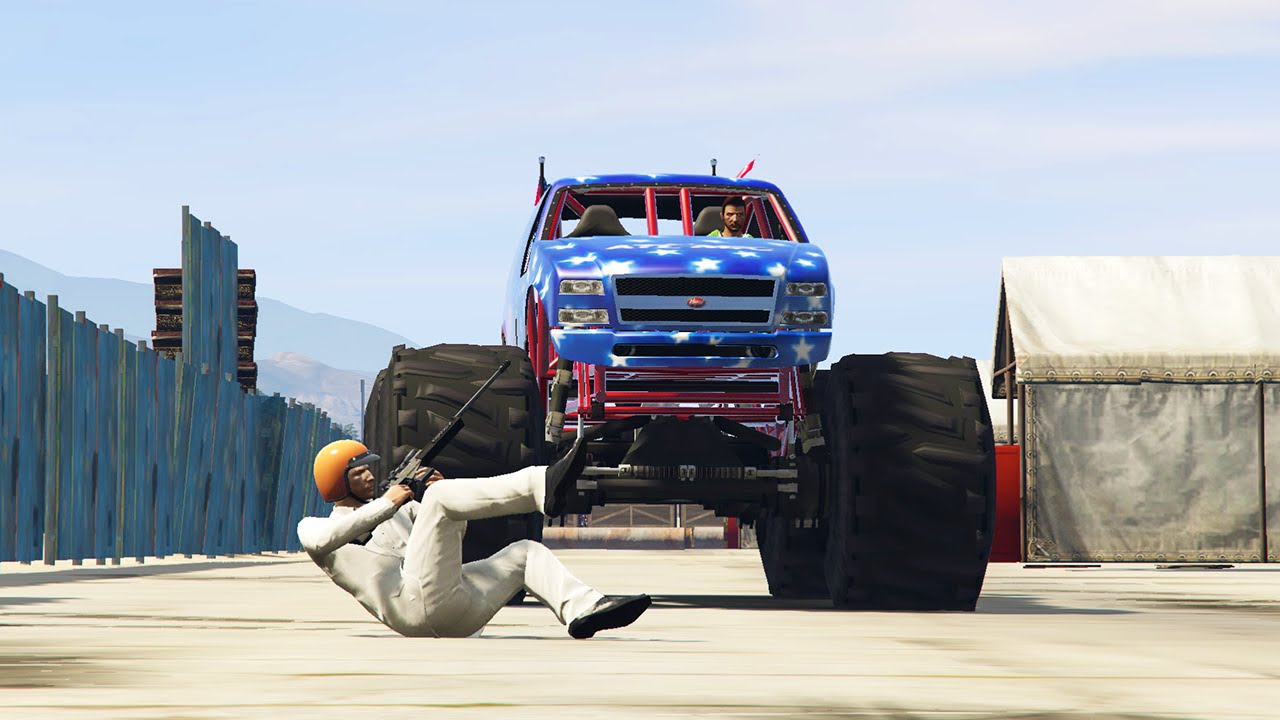 Monster Truck Videos Who Let The Dogs Out Monster Truck Videos Who Let The Dogs Out