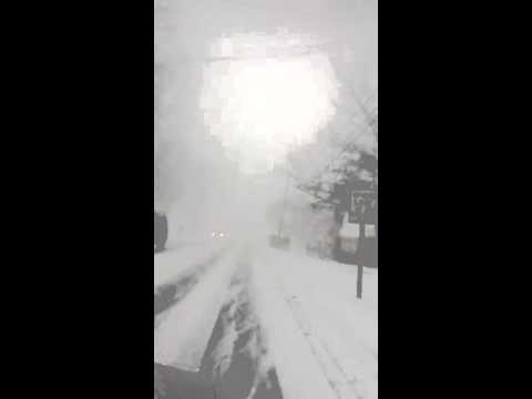 Snow Squall in Clarion, Pa. - YouTube