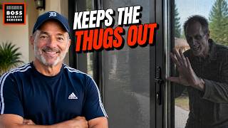 KEEPS THE THUGS OUT! A Desperate Intruder Meets Boss Security Screen