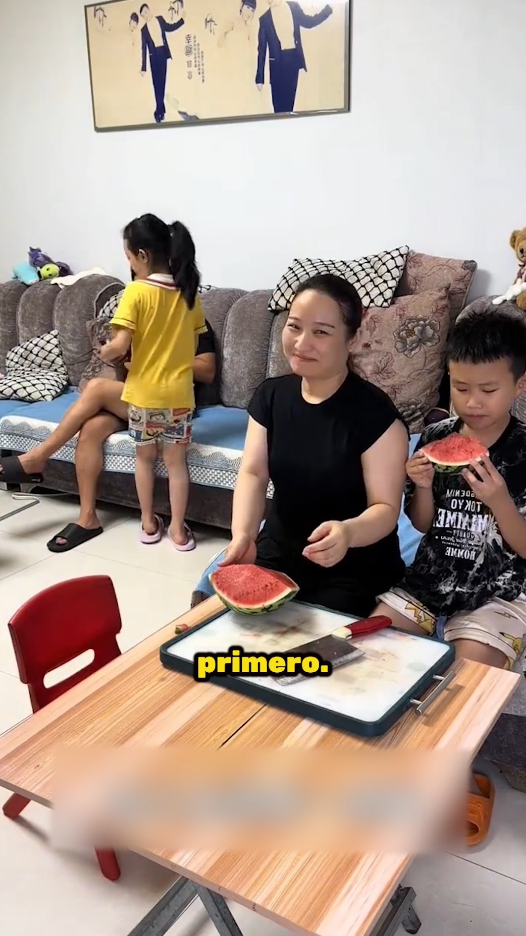 ¡Nadie esperaba lo que hizo esta niña con la sandía! ??