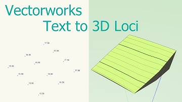 Vectorworks Text to 3D Loci