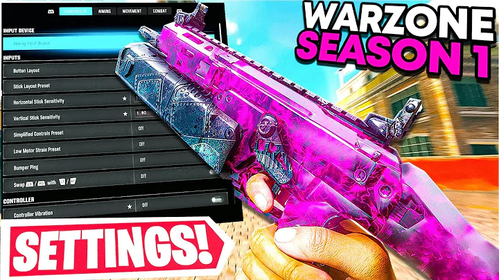 new *BEST* SETTINGS in WARZONE SEASON 1! 🎮👑 (Best Controller, Graphic & Audio Settings) - BO7