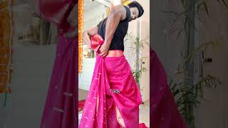 how to wear a dhoti with saree