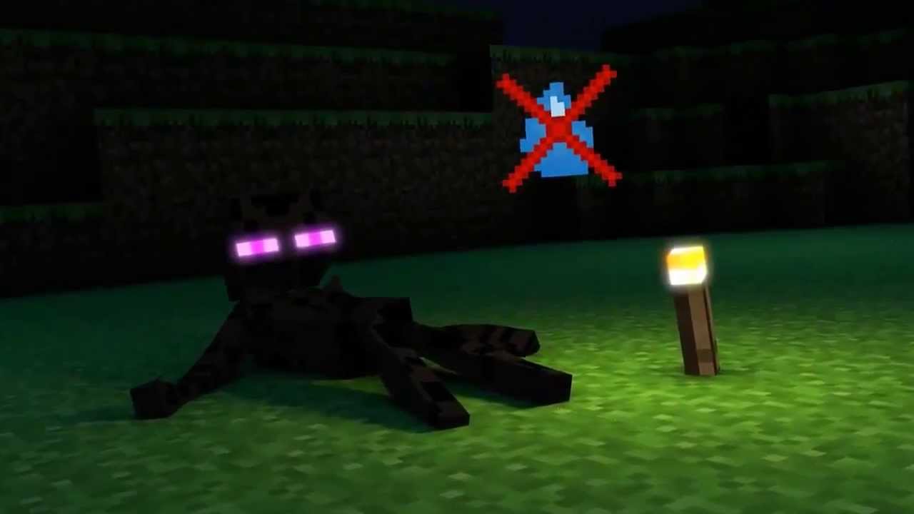 Enderman se quiere bañar - Animacion Minecraft - YouTube