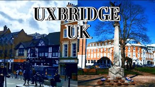 A WALKTHROUGH UXBRIDGE CITY CENTRE, HILLINGDON BOROUGH, LONDON UNITED KINGDOM 🇬🇧 (4k)