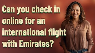 Can you check in online for an international flight with Emirates?