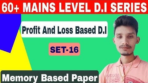 60+ HIGH LEVEL DATA INTERPRETATION SET-16 | Profit & Loss D.I | IN TELUGU | #LEGENDQUICKTEST