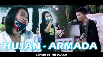 HUJAN - ARMADA (LIRIK) COVER BY TRI SUAKA DI MENOEWA KOPI JOGJA