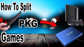 How To Split Large PKG Game Files For Your PS3 External HDD ( Very Easy 2020)
