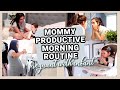 MY PRODUCTIVE MORNING ROUTINE PREGNANT WITH AN INFANT feat. Serena Shades by Lutron