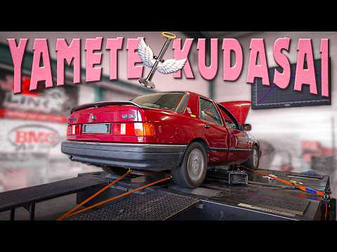 Ford Sierra K24 Turbo passe au banc