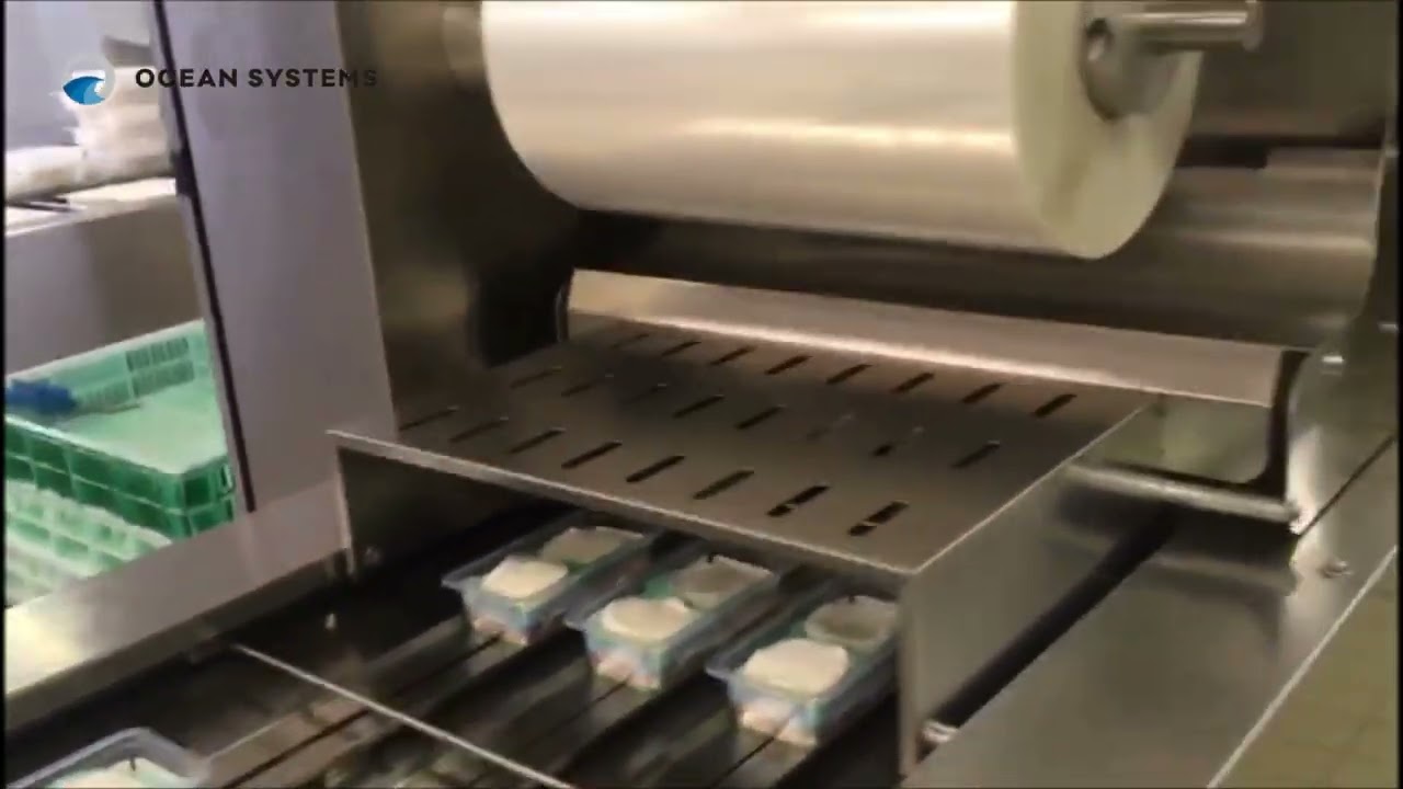 Tray sealer, Puma – Packing goat cheese MAP Ideapack   Puma