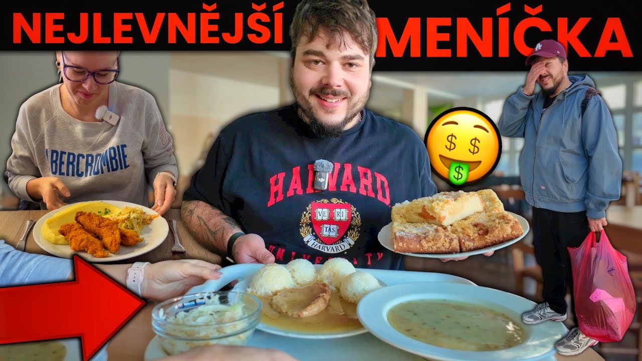 NEJLEVNĚJŠÍ MENÍČKA VE MĚSTĚ A STÁLY ZA…🥲JENOM ŘÍZEK OK🤠HOTEL ROZKVĚT A JÍDELNA DPS VESELÍ N MORAVOU