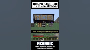 Minecraft: How to Make Netherite Ingot #shorts #minecraft #minecraftshorts