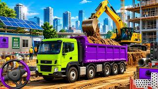Railroad Builder Simulator 3D - Highway Excavator Construction JCB - Android GamePlay screenshot 3