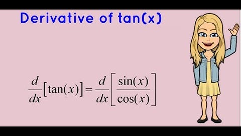 Derivative of f(x) = tan(x)