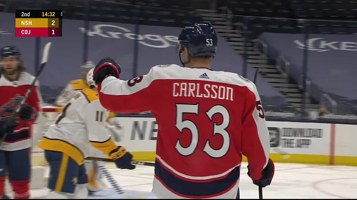 Gabriel Carlsson 1st NHL Goal (Feb. 21, 2021)