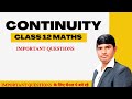 Continuity and Differentiability Class 12 | NCERT Solutions
